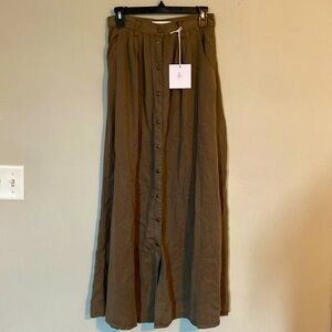 NWT olive green skirt